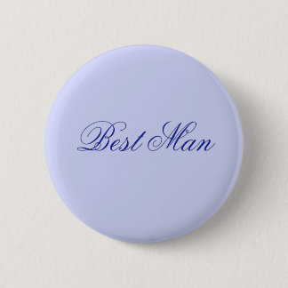Eleganter blauer Trauzeuge Button