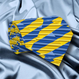 Eleganter blauer und gelber Frieden in der Ukraine Krawatte