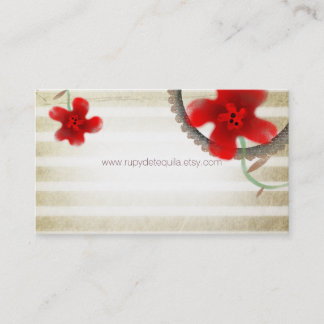 Eleganter Blossom Chic Visitenkarte