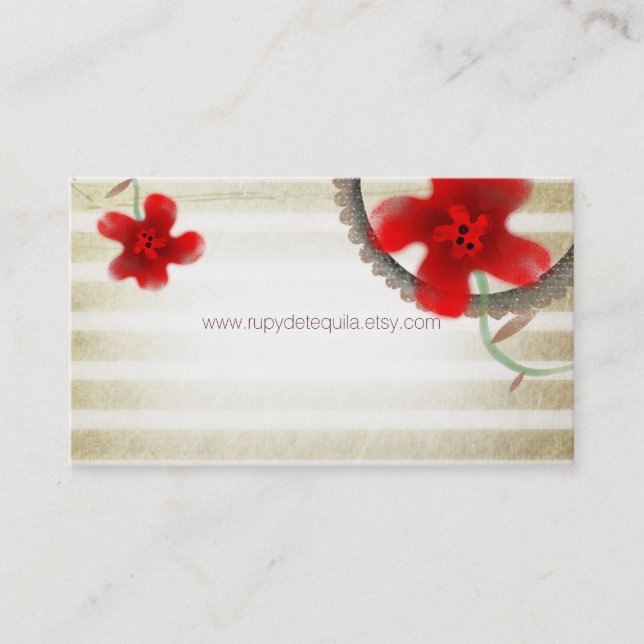 Eleganter Blossom Chic Visitenkarte (Vorderseite)