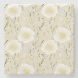 Eleganter Blossoms Stone Untersetzer