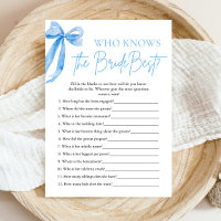Eleganter Blue Bow, der das beste Spiel der Braut 