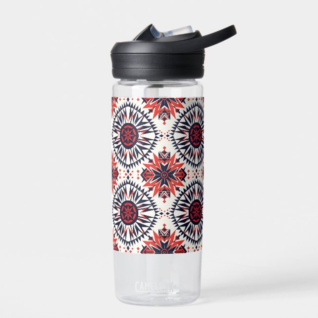 Eleganter Blue "Cosmic Interlock" Hydratationskolb Trinkflasche (Links)