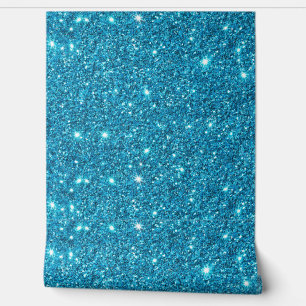 Eleganter Blue Glitzer Sparkle Muster Tapete