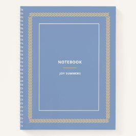Eleganter Blue Herringbone Notebook-Planer Notizbuch