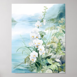 Eleganter Blue River Orchid Poster