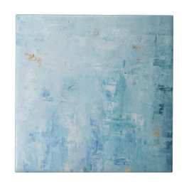 Eleganter Blue und Gold Stone Fliese