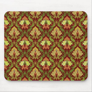 Eleganter Blumendamast Mousepad