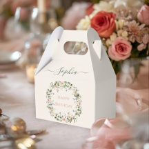 Eleganter Blumengeburtstag - Feld für individuelle