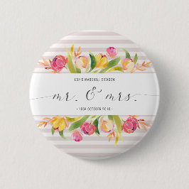 Eleganter Blumenherr-u. Frau-Wedding | Button