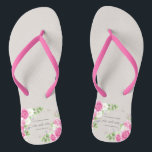 Eleganter Blumenherr u. Frau Wedding | drehen Flip Flops<br><div class="desc">Für weitere Kundenbezogenheit klicken Sie bitte "besonders anfertigen" Knopf und benutzen unser Entwurfswerkzeug, um diese Schablone zu ändern. Wenn die Wahlen verfügbar sind, können Sie Text ändern und Bild, indem es einfach auf "klickt, redigieren, /entfernen Text oder Bild hier" und addieren Ihre Selbst. Wenn Sie diesen Entwurf haben möchten, der...</div>