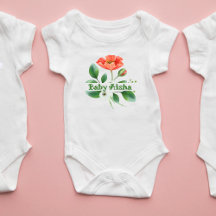 Eleganter Blumenkarosserieanzug | Neues Baby