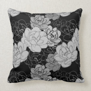 Eleganter Blumenkissen Kissen