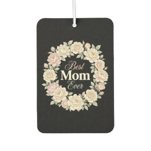 Eleganter Blumenkranz Beste Mutter Aller Zeiten Autolufterfrischer