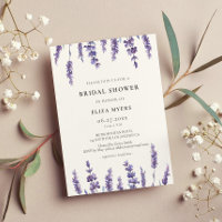 Eleganter Blumenlavender Bridal-Duschladen