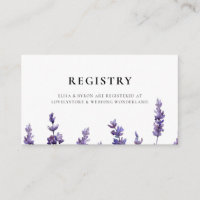 Eleganter Blumenlavender Ehering Card