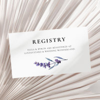 Eleganter Blumenlavender Ehering Card
