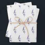 Eleganter Blumenlavender Geschenkpapier Set<br><div class="desc">Jede Mutter,  die noch sein soll,  verdient ein Fest,  also vergewissern Sie sich,  dass sie mit all Ihrer Liebe und ein paar lustige Geschenke duscht! Organisieren Sie die perfekte Babydusche mit diesen eleganten Lavendelzubehör.</div>