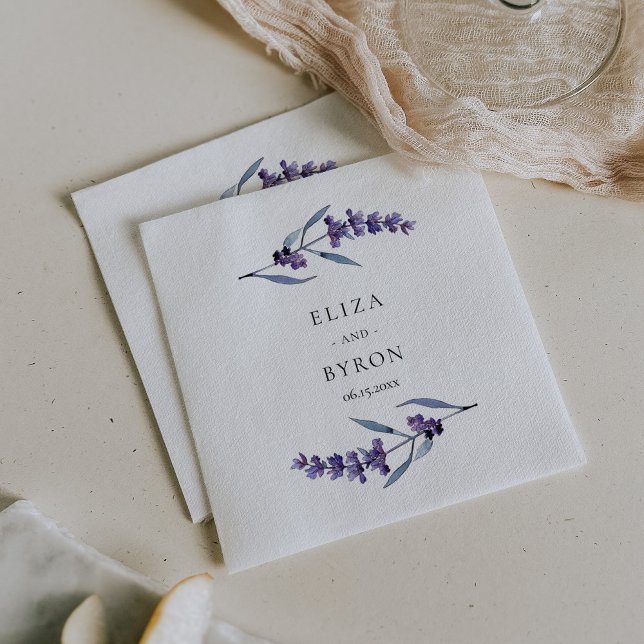 Eleganter Blumenlavender Serviette (Von Creator hochgeladen)