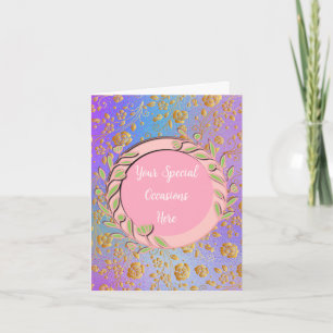 Eleganter Blumenrahmen: für jeden Anlass Einladung