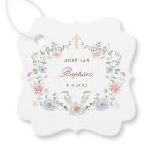 Eleganter Blumenrahmen Taufe