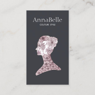 Eleganter Blumensalon Visitenkarte