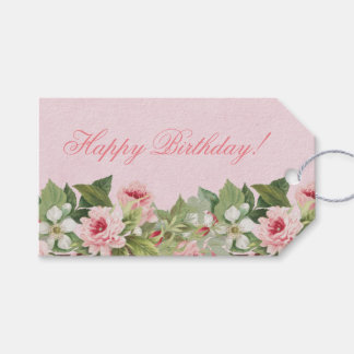 Eleganter Blumenstrauß Geburtstagsgeschenk-Tag mit Geschenkanhänger