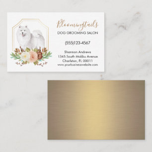 Eleganter Blumenstrauß Visitenkarte