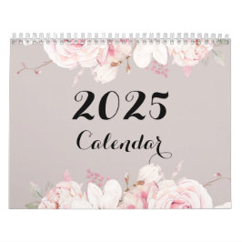 Eleganter Blumenwallkalender 2025 Kalender