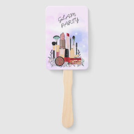 Eleganter Blush Girly Pink Makeup Artist Glamour Fächer