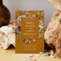 Eleganter Blütensenf in Aquarellfarben, Orange Swe