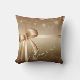 Eleganter Bogen , Frohe Weihnachten Kissen