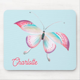 Eleganter Bohemischer Schmetterling Personalisiert Mousepad