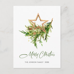 Eleganter Bohemischer Weihnachtsaufenthalt Postkarte