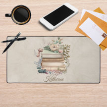 Eleganter Boho-Buchstapel Blumenname