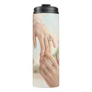 Eleganter Boho-Girl-Latte-Mug Sanfte feminine Äs Thermosbecher