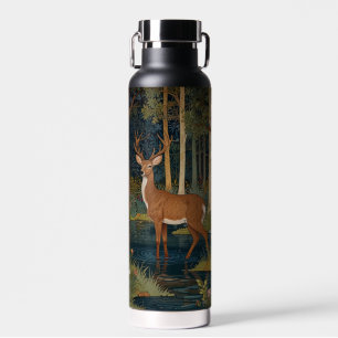 Eleganter Boho-Landhaus-Wasserfarbenhirsch Trinkflasche