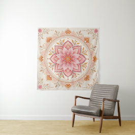 Eleganter Boho-Wandtapeten 145cm quadratisches Des Wandteppich