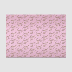 Eleganter Bonbon 16 im Rosa und im Gold Seidenpapier