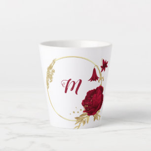 Eleganter Bordeaux Milchtasse