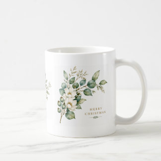 Eleganter botanischer Eukalyptus-Weihnachtstasse Kaffeetasse