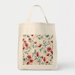 Eleganter botanischer floraler Zweig Tragetasche