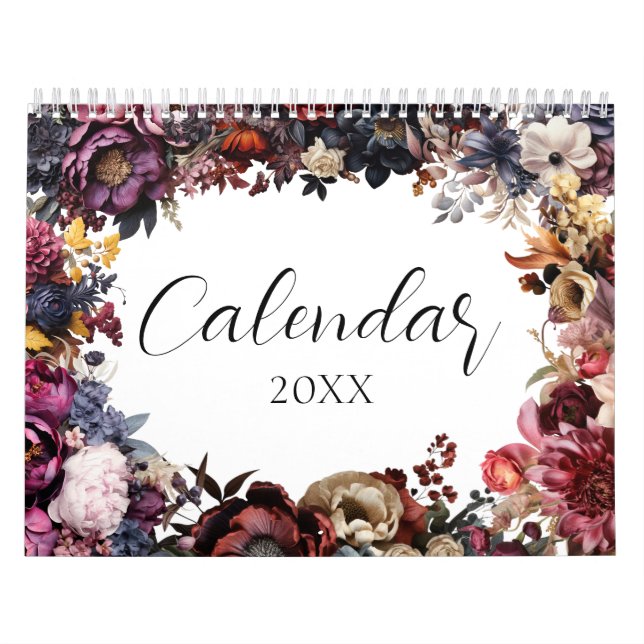 Eleganter botanischer Kalender (Titelbild)