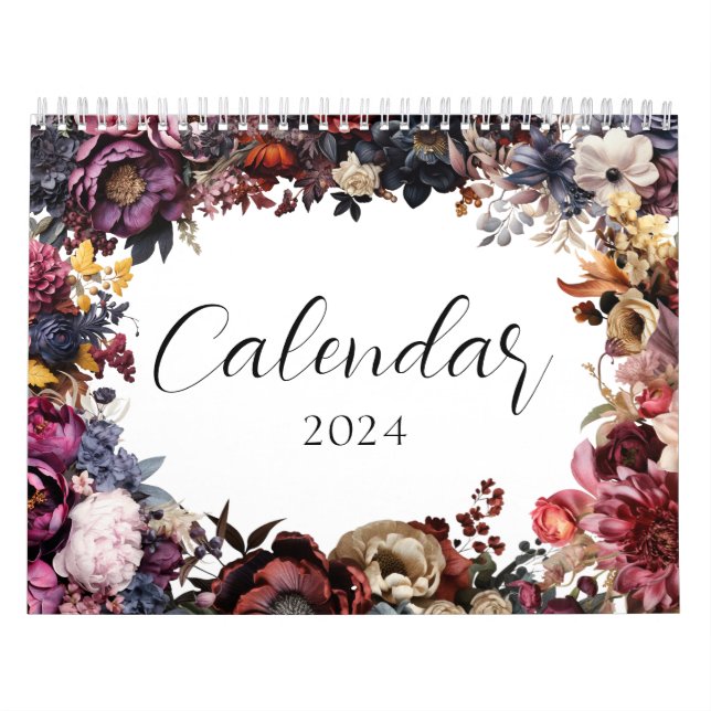 Eleganter botanischer Kalender (Titelbild)