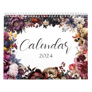 Eleganter botanischer Kalender