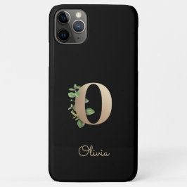 Eleganter Botanischer Monogram Gold Letter O Case-Mate iPhone Hülle