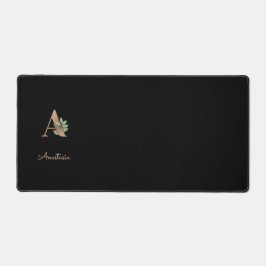 Eleganter Botanischer Monogramm-Brief A Schreibtischunterlage