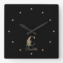 Eleganter Botanischer Monogramm-Brief C