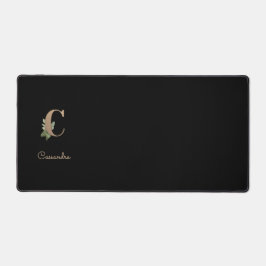 Eleganter Botanischer Monogramm-Brief C Schreibtischunterlage