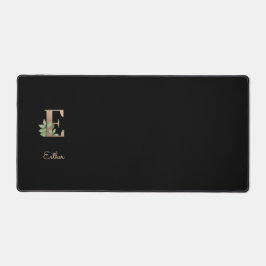 Eleganter Botanischer Monogramm-Brief E Schreibtischunterlage